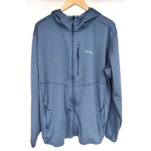 Columbia Ascender Softshell Jacket/Hoodie Blue Size XXL